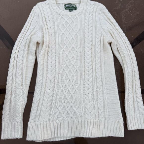 American Eagle Outfitter's Women's Medium Cream Cotton Blend Sweater Size M - Picture 1 of 6